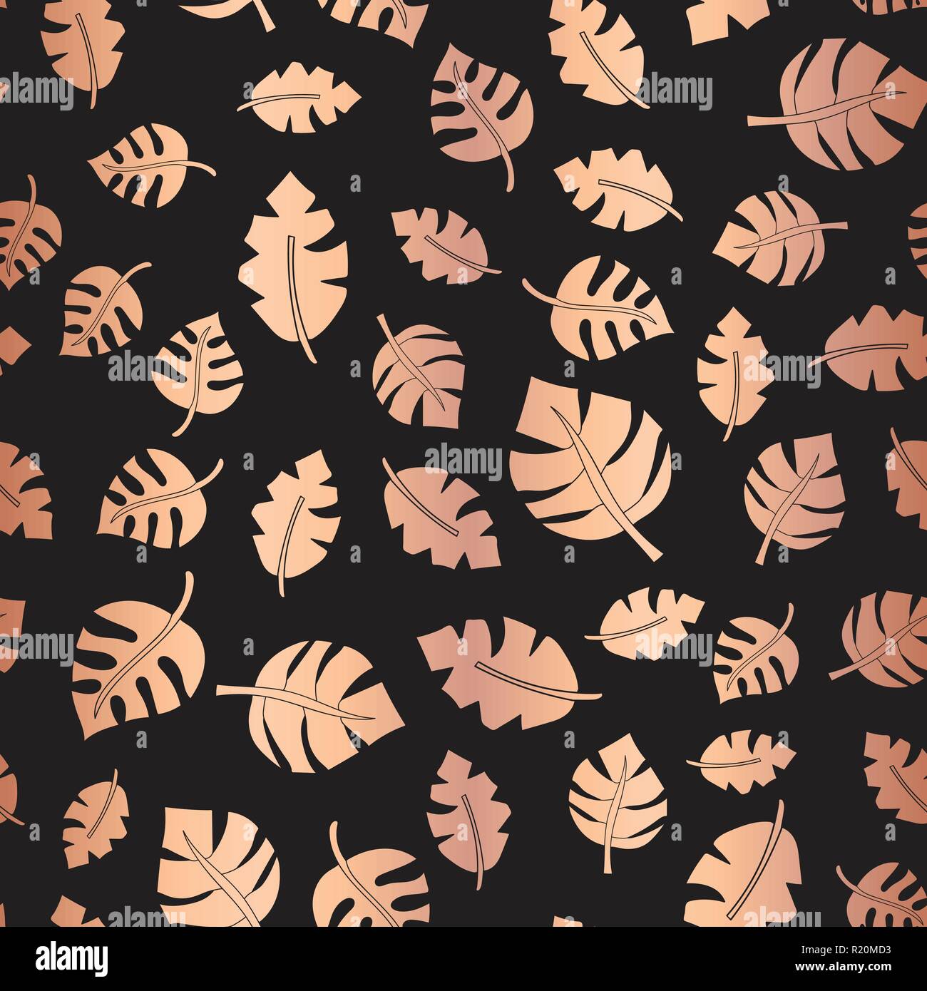 Di Lamina Di Oro Lascia Senza Giunture Sfondo Vettoriale