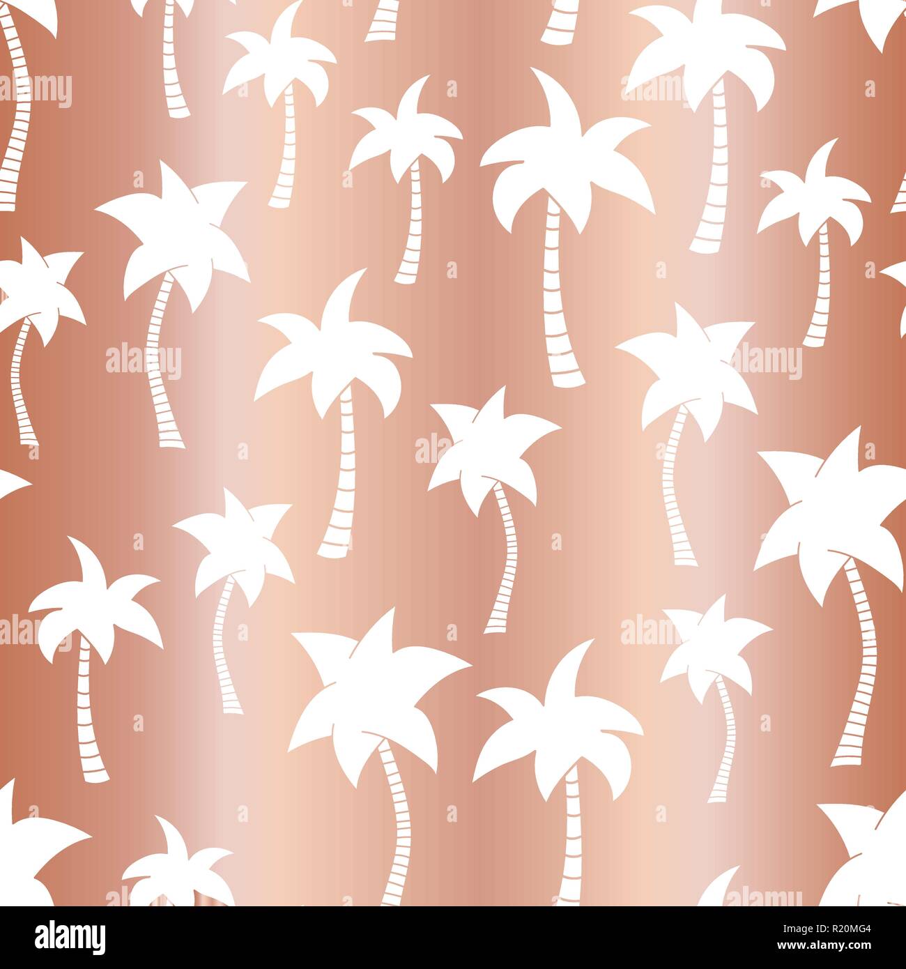 La lamina di rame palme vettore sfondo senza giunture Illustrazione Vettoriale