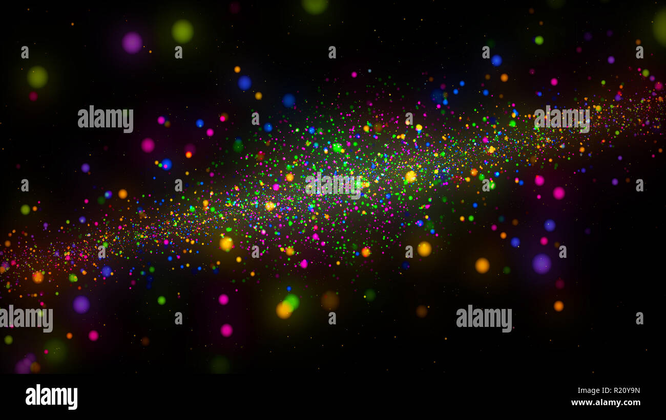 Galaxy colore sfondo astratto. Il concetto di spazio 3D'illustrazione. Foto Stock
