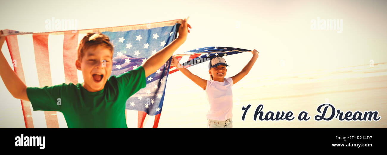 Immagine composita di io ho un sogno Foto Stock