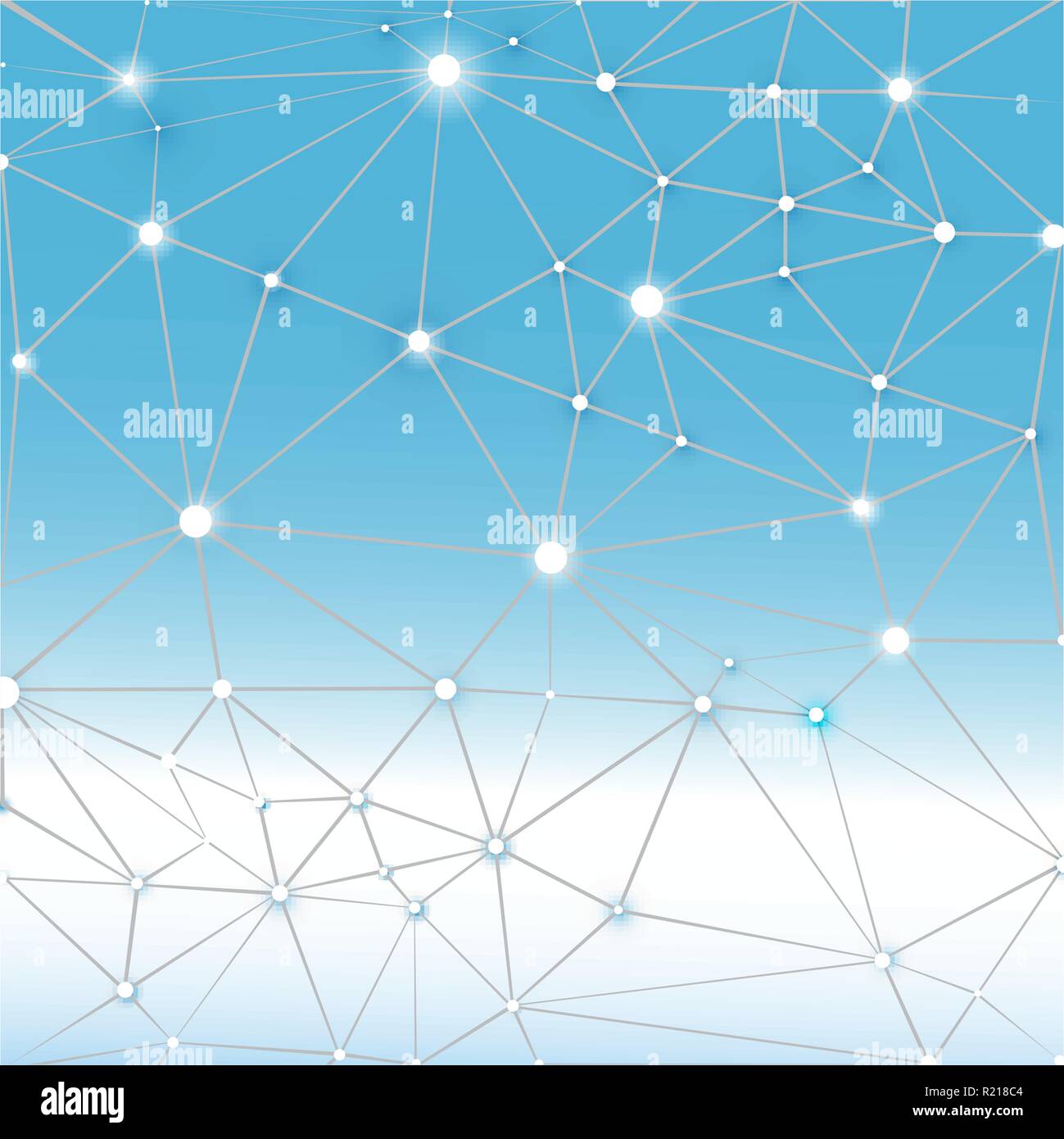 Bianco blu poligonale sfondo geometrico astratto . Illustrazione Vettoriale