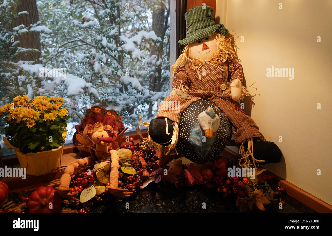 Alexandria, VA 2018/11/15 decorazioni di ringraziamento foto di Dennis Brack Foto Stock