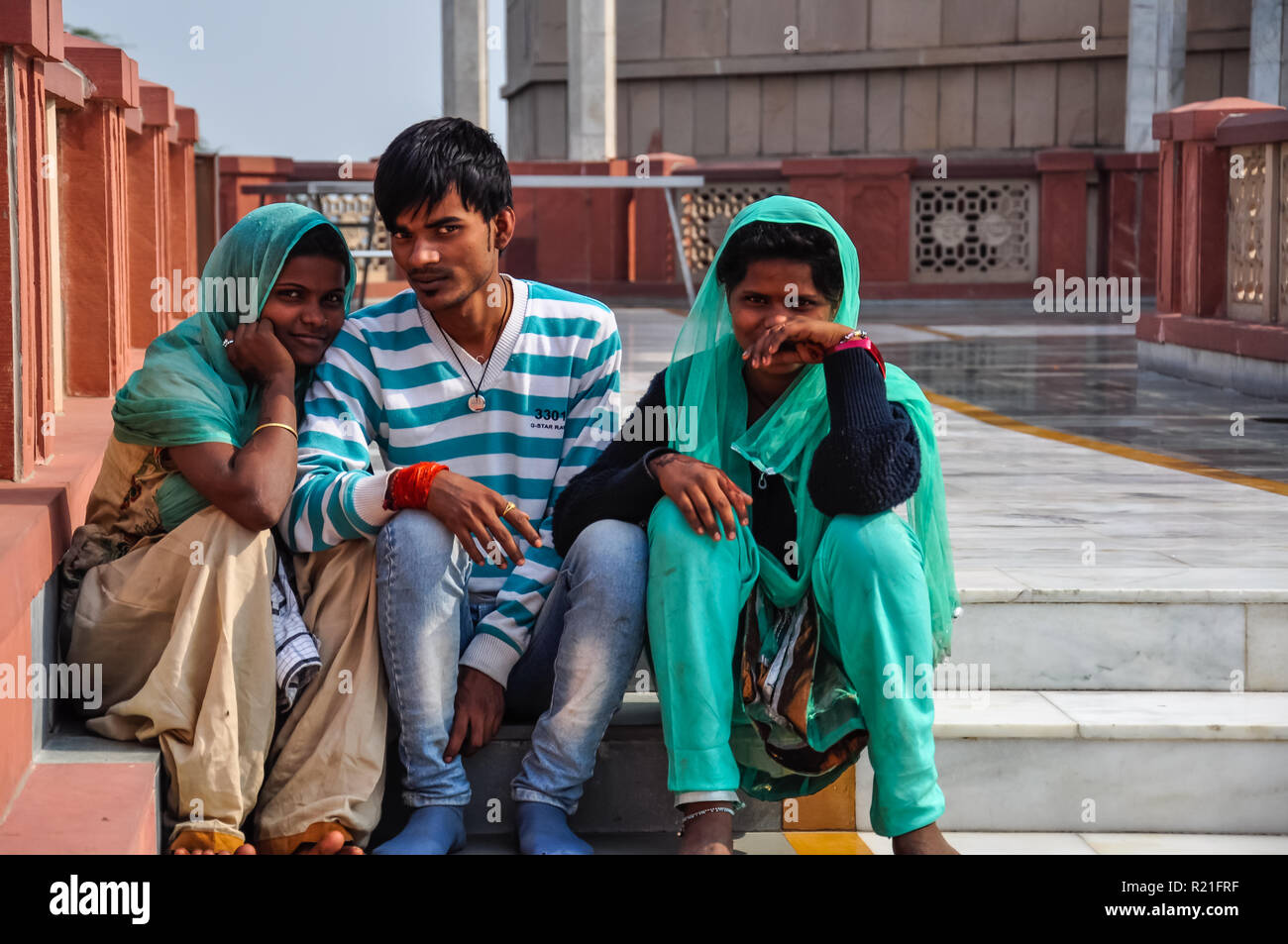 In India le persone nella vita di tutti i giorni Foto Stock