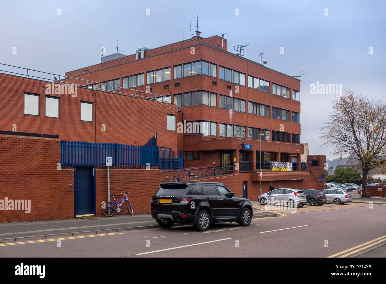 Luton stazione di polizia, Luton, Bedfordshire, Regno Unito Foto Stock