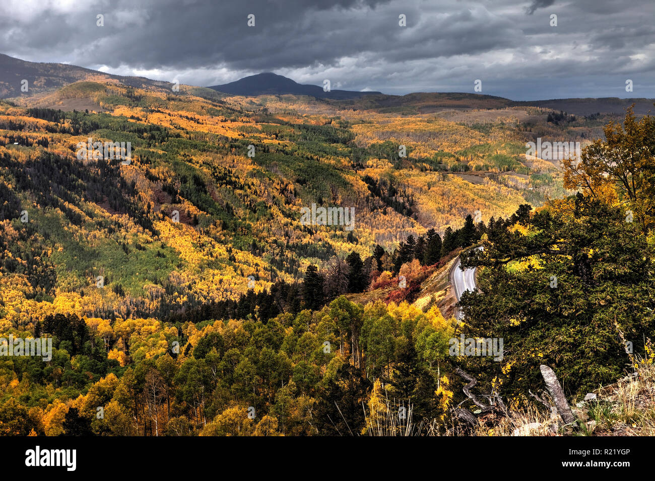San Juan Mountains in autunno, Colorado Foto Stock