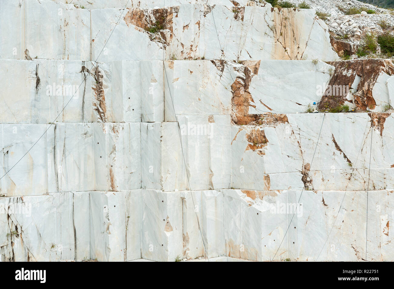Cava di marmo di Carrara, Italia Foto Stock