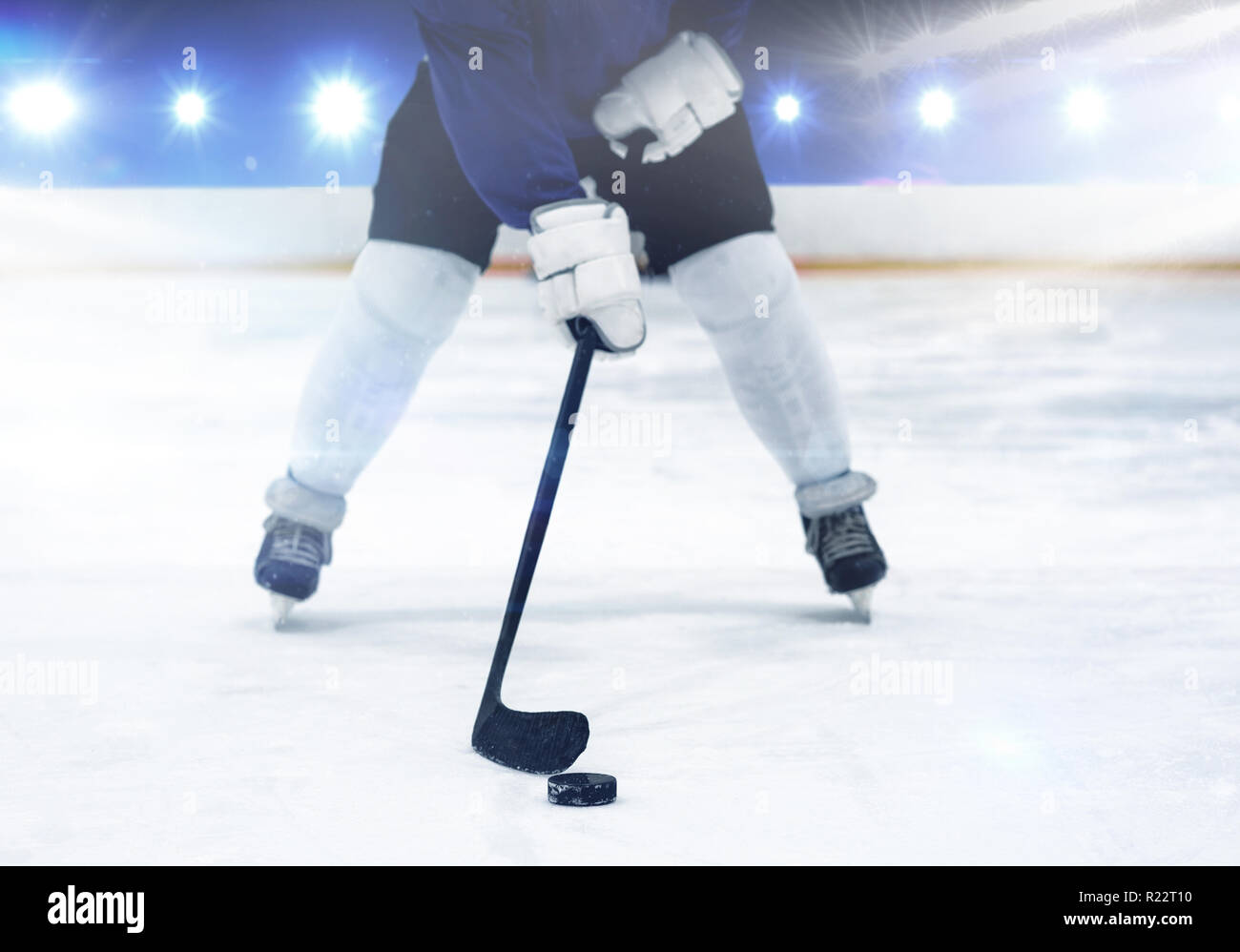 Immagine composita del giocatore di hockey su ghiaccio Foto Stock