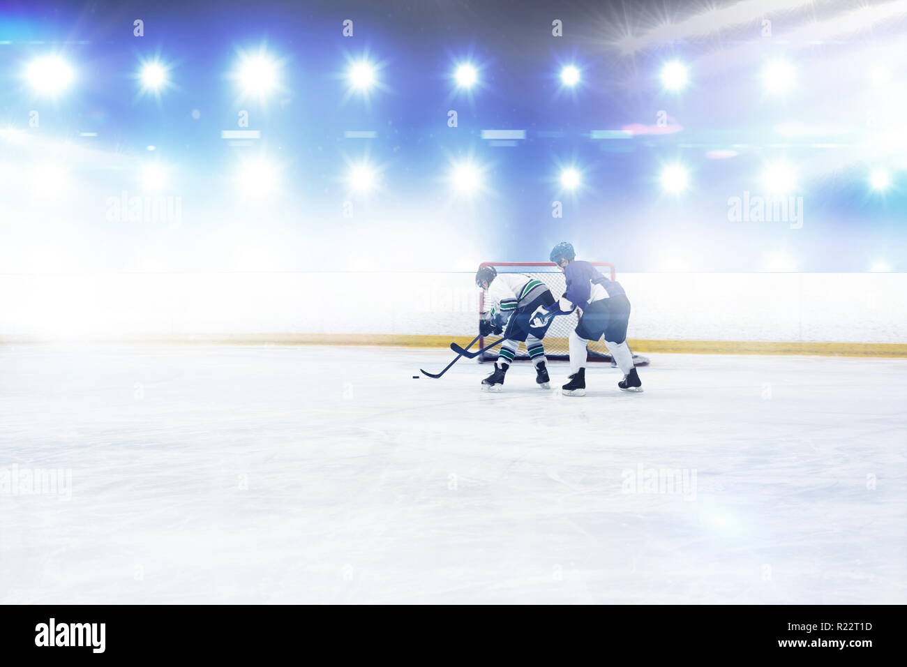 Immagine composita di giocatori di giocare hockey su ghiaccio Foto Stock