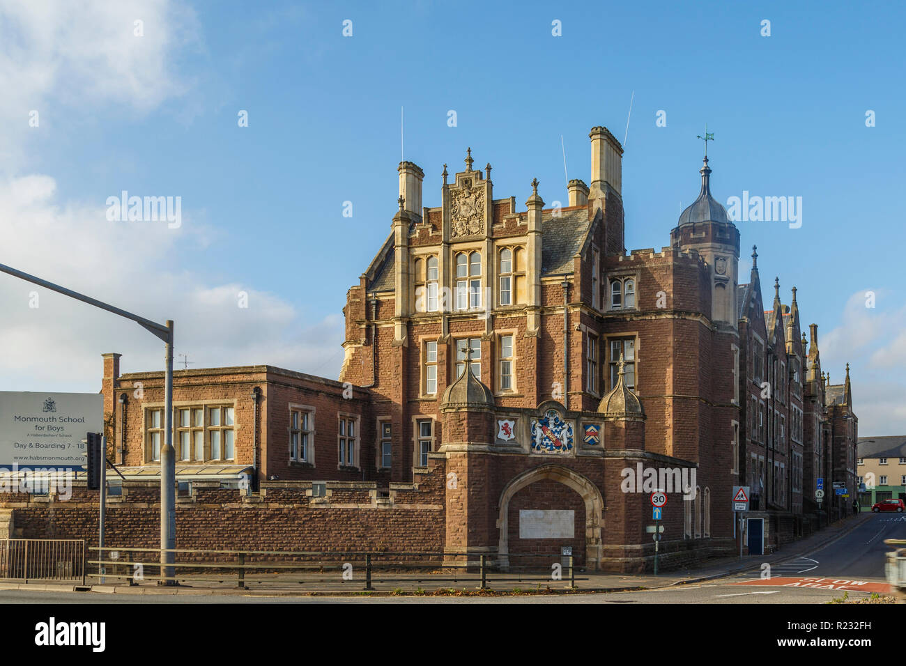 Monmouth scuola, una scuola indipendente eseguito come un trust con la venerabile Compagnia della Haberdashers. Foto Stock