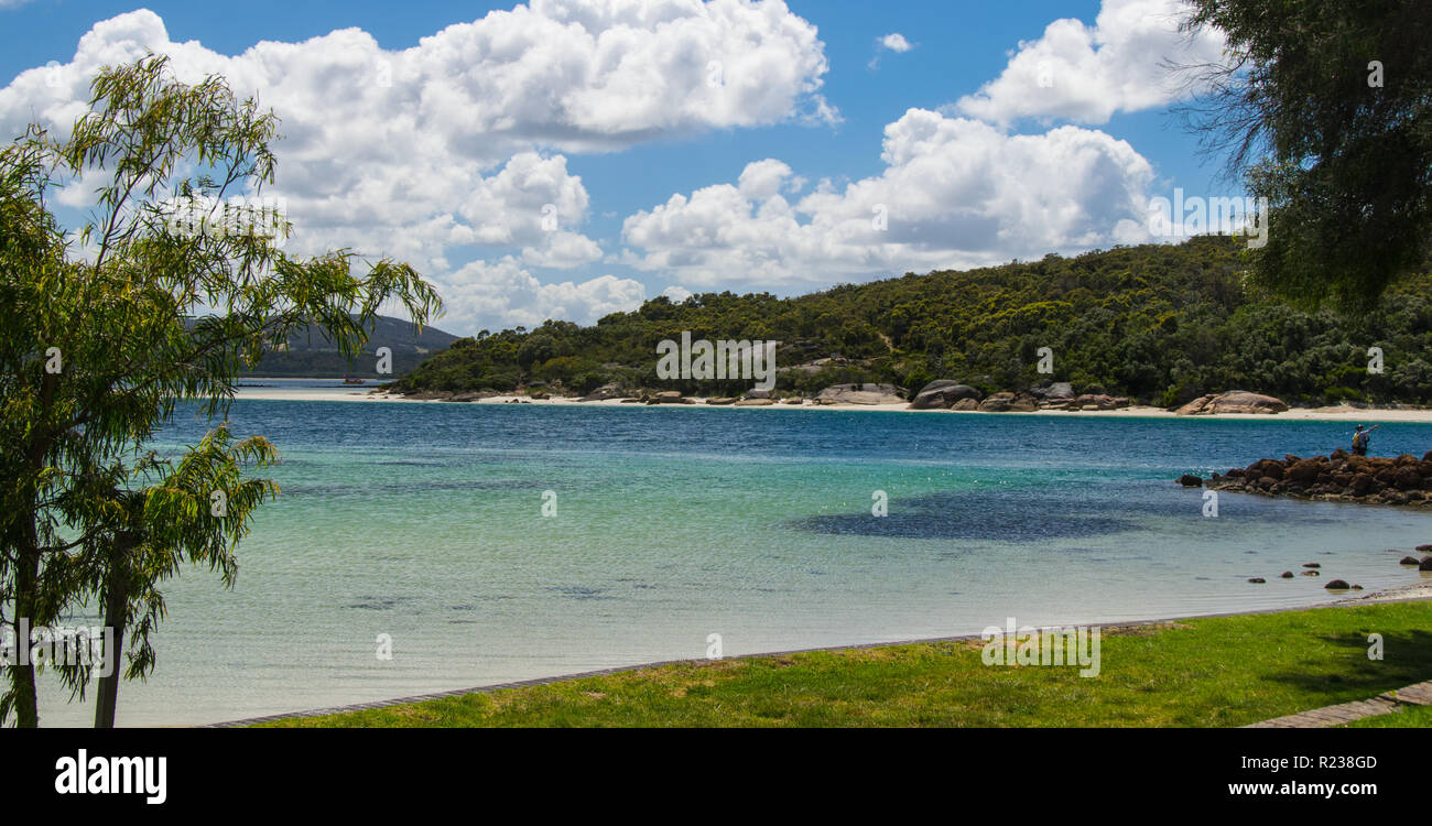 L'acqua chiara a spiaggia di Emu Point, Albany, Australia occidentale Foto Stock