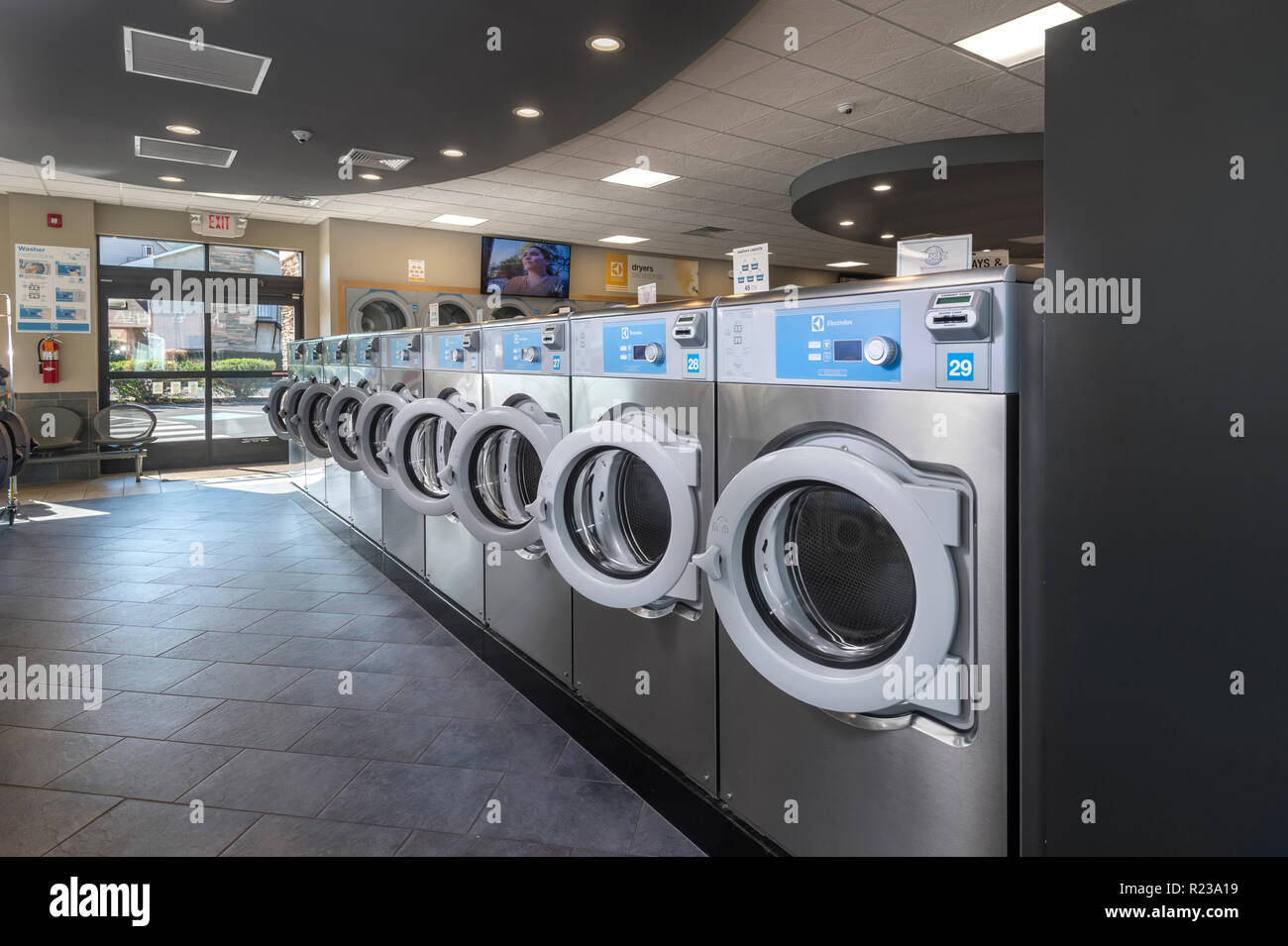 Macchine lavatrici a gettone, STATI UNITI D'AMERICA Foto Stock