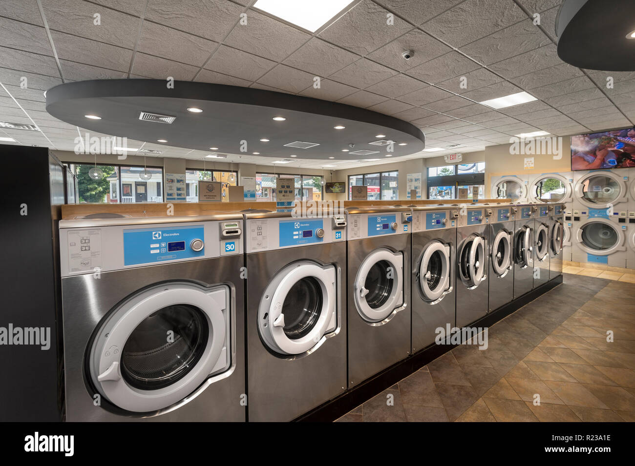 Macchine lavatrici a gettone, STATI UNITI D'AMERICA Foto Stock