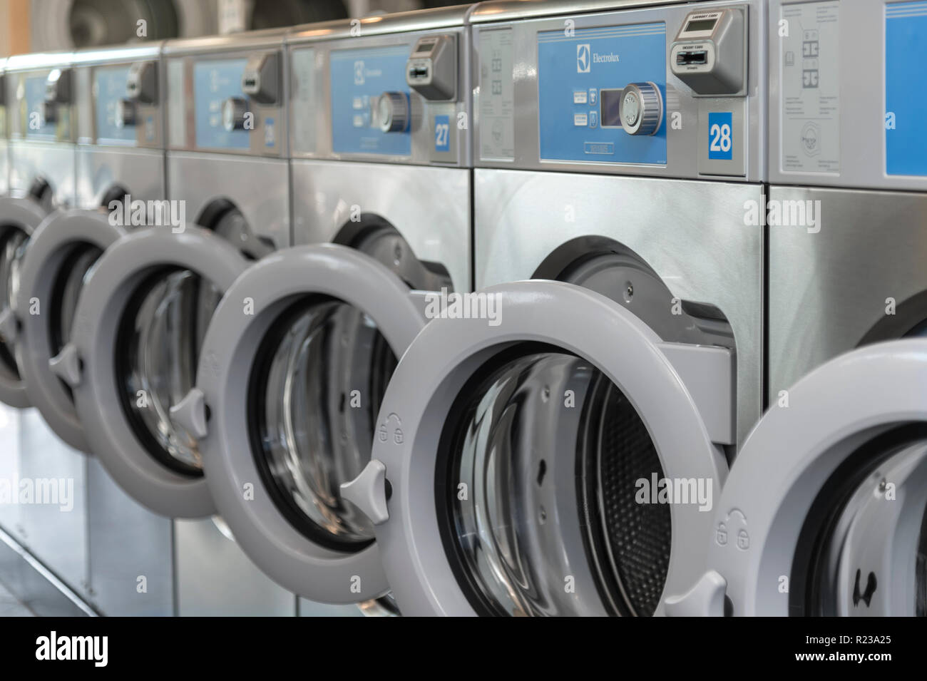 Macchine lavatrici a gettone, STATI UNITI D'AMERICA Foto Stock