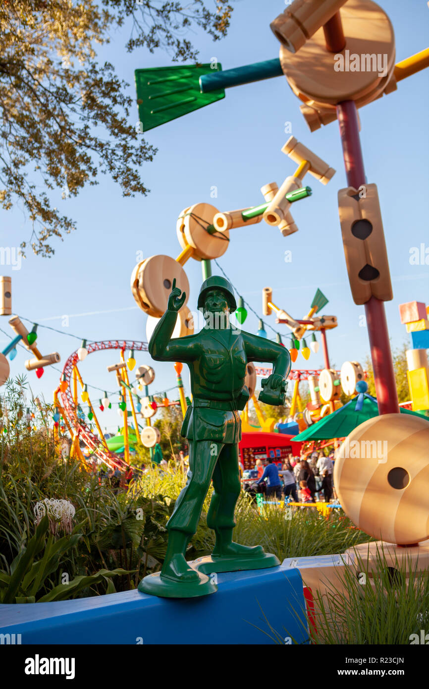 Toy Story Land al Disney Studios Hollywood Theme Park, Orlando, Florida Foto Stock