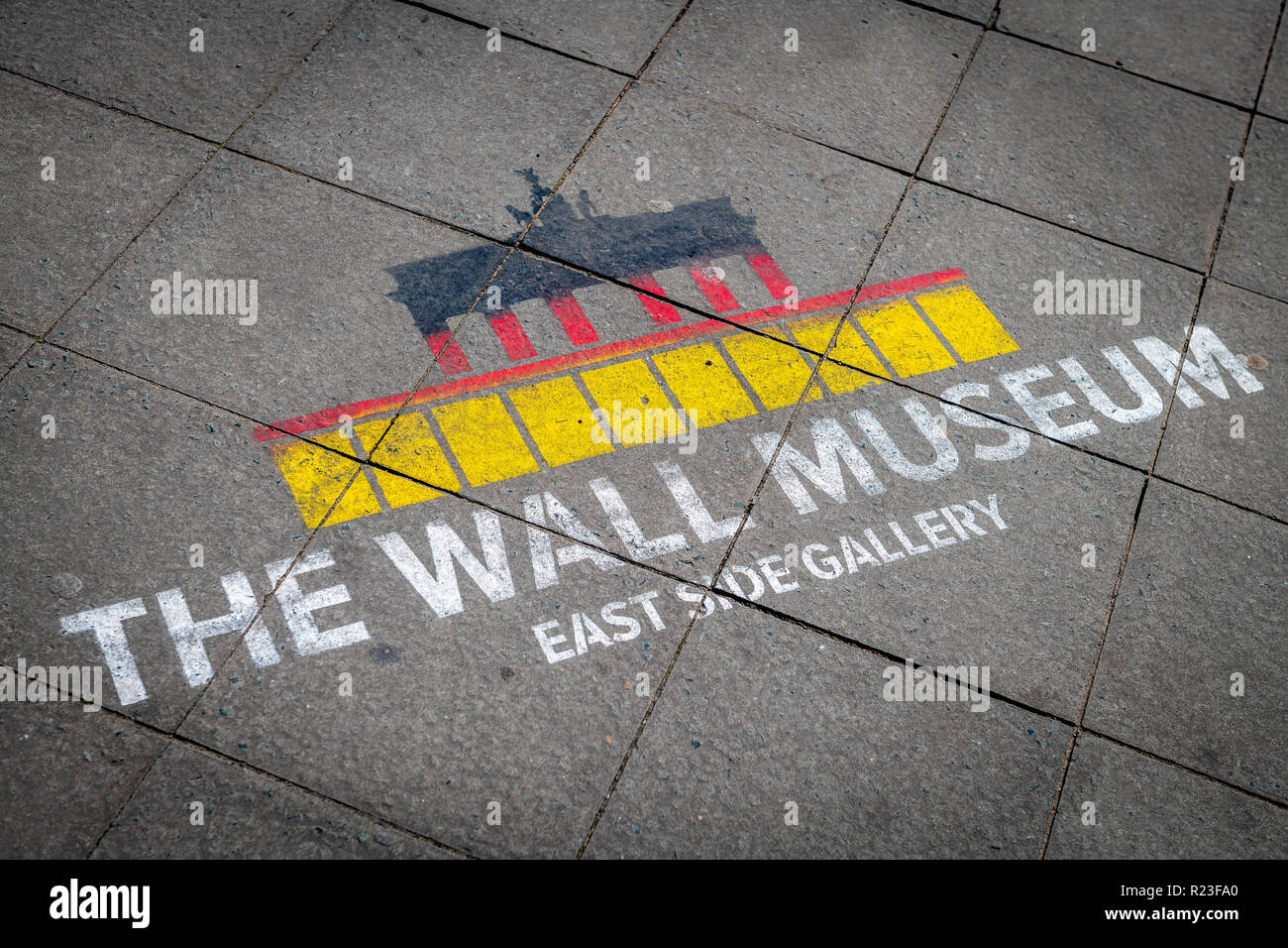 Il Museo del Muro - East Side Gallery di Berlino, Germania Foto Stock