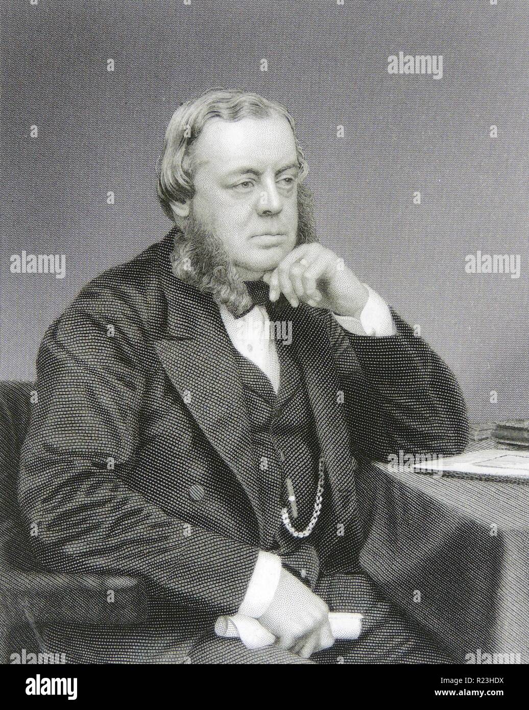John Winston Spencer-Churhill, settimo Duca di Marlborough (1822-1883) statista britannico. Foto Stock