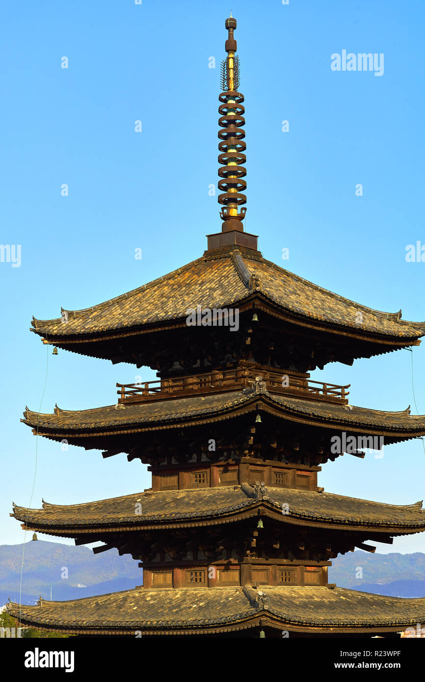 Yasaka Pagoda in Gion, Higashiyama, Kyoto, Giappone, Asia Foto Stock