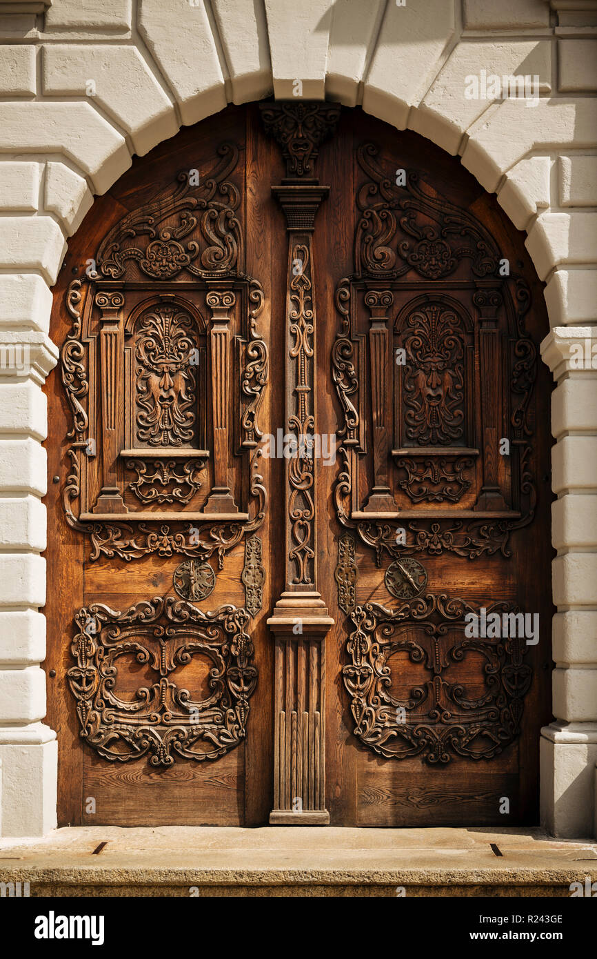 Porta tradizionale, Città Vecchia, Bratislava, Slovacchia Foto Stock