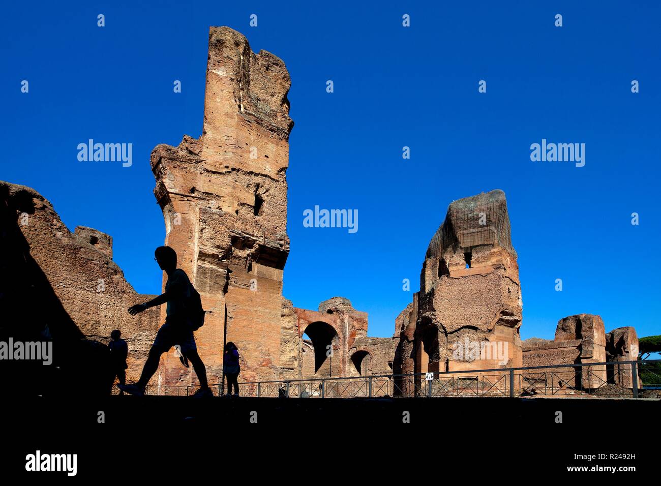 Terme di Caracalla, Roma, Lazio, l'Italia, Europa Foto Stock