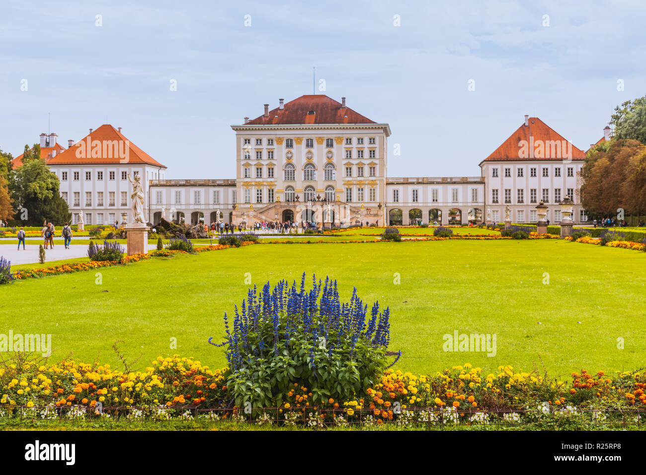 Il Palazzo di Nymphenburg e Park Monaco di Baviera Baviera Germania Foto Stock