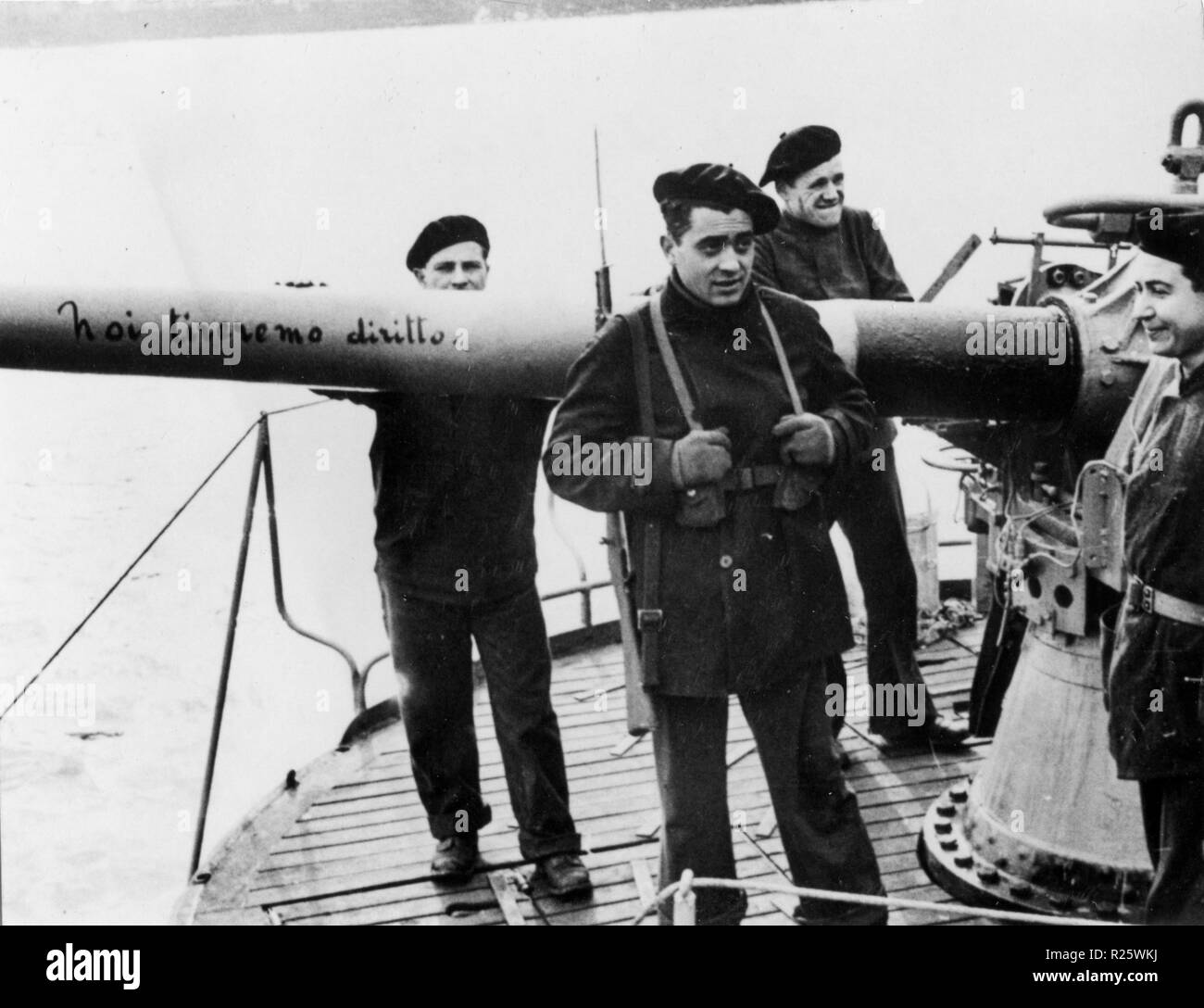 Durante la Seconda Guerra Mondiale sommergibile italiano a Bordeaux - base di betasom a Bordeaux , Francia Foto Stock