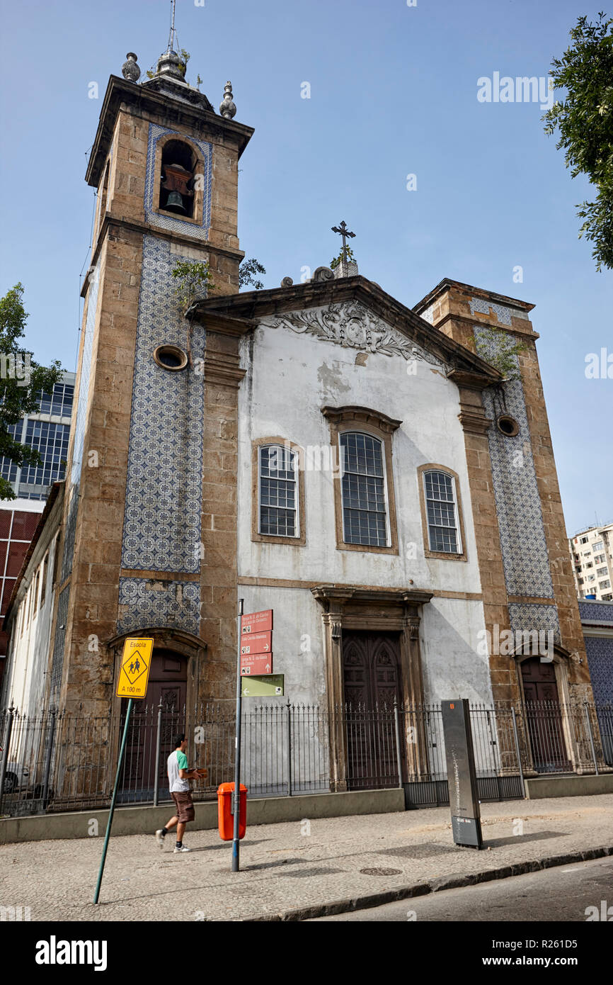 Igreja Nossa Senhora do Carmo da Lapa do Desterro, la Chiesa di Nostra Signora di Lapa do Desterro Rio de Janeiro, Brasile Foto Stock