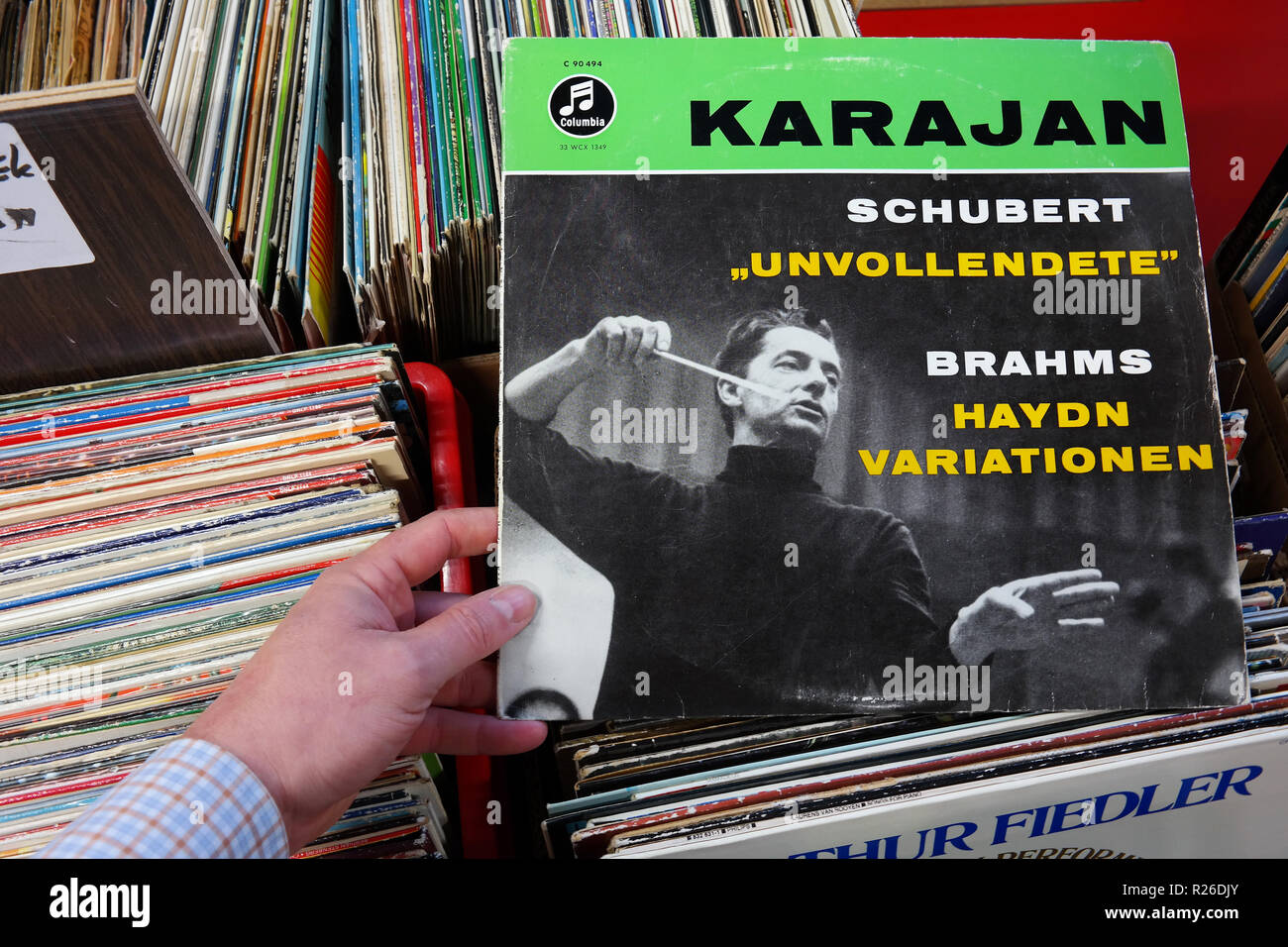 Album degli Americani etichetta discografica, Columbia Records: Karajan Foto Stock