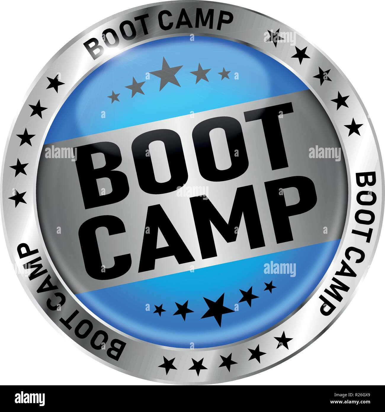 Lucida tonda moderna icona web su sfondo bianco Illustrazione Vettoriale