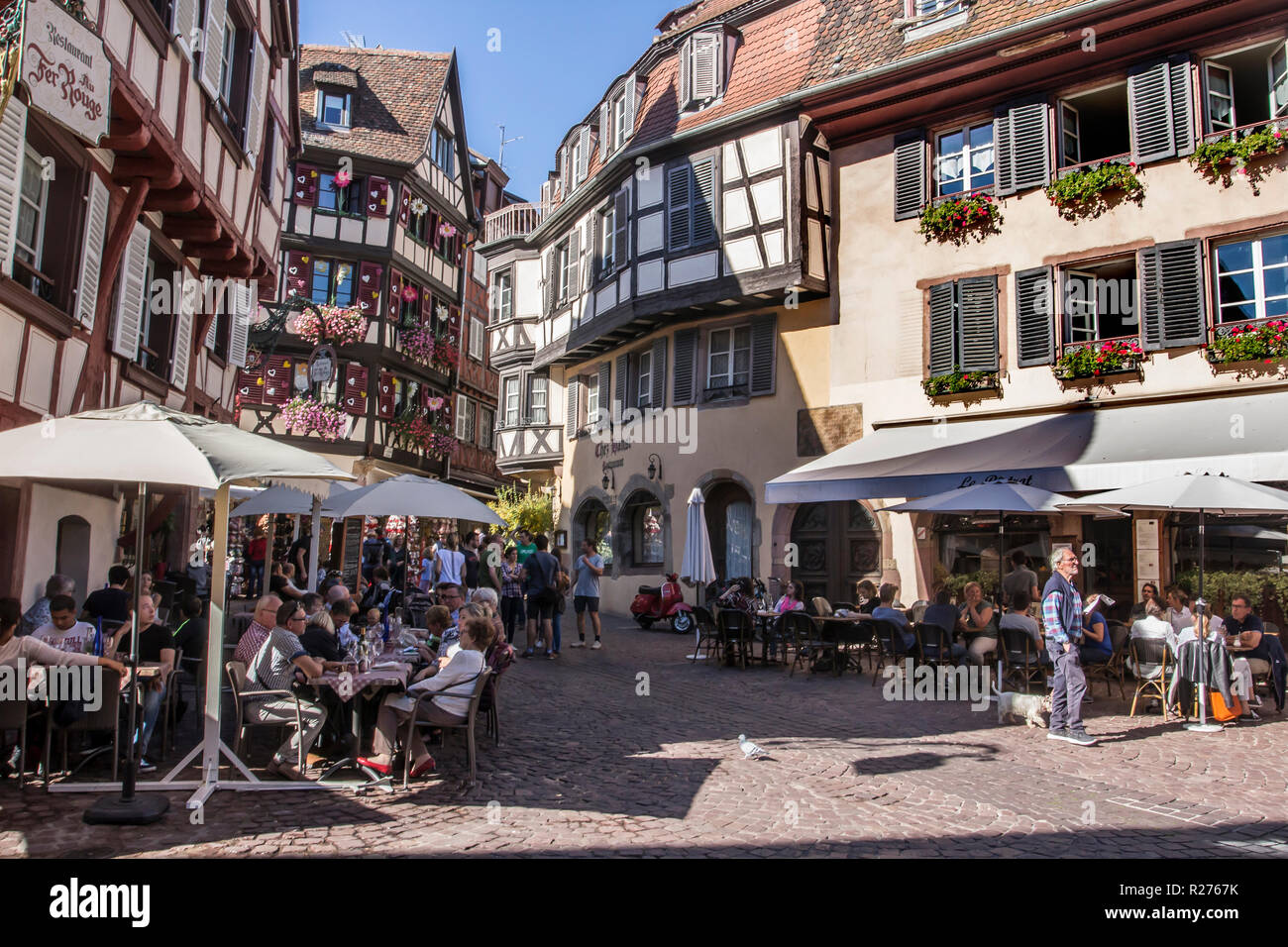 Colmar, Alsazia, Francia Foto Stock