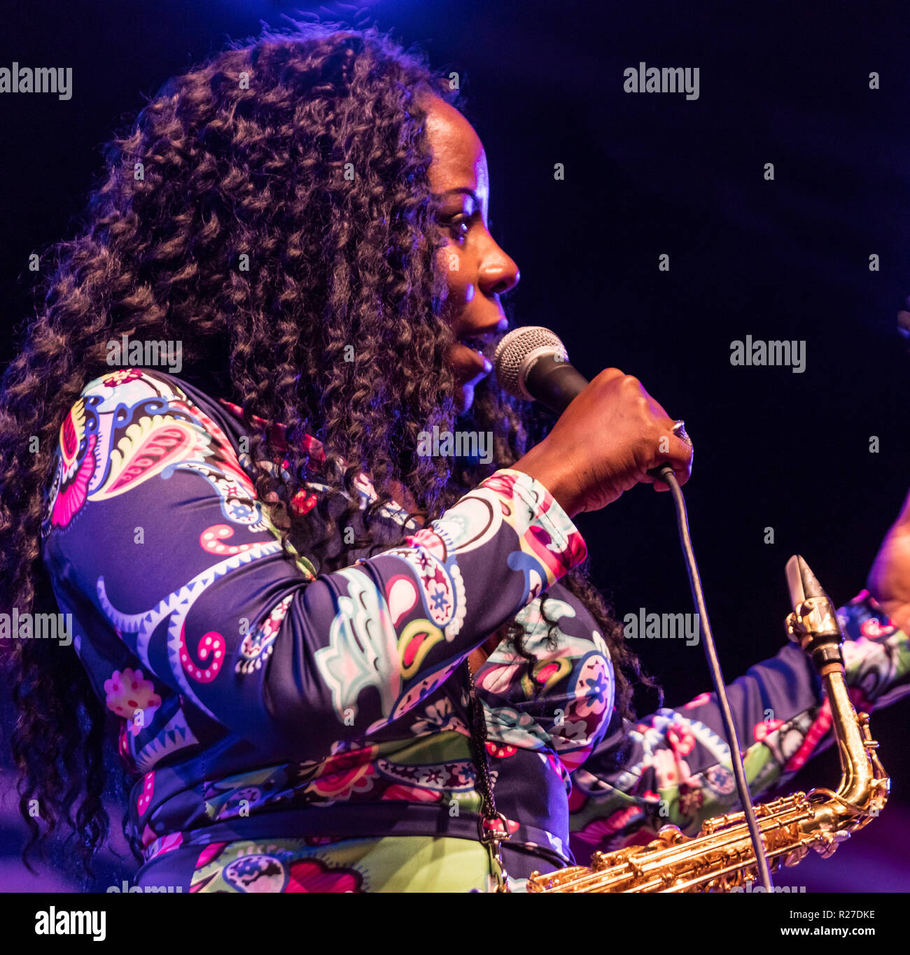 TIA FULLER esegue in corrispondenza della 61a MONTEREY JAZZ FESTIVAL - Monterey, California Foto Stock