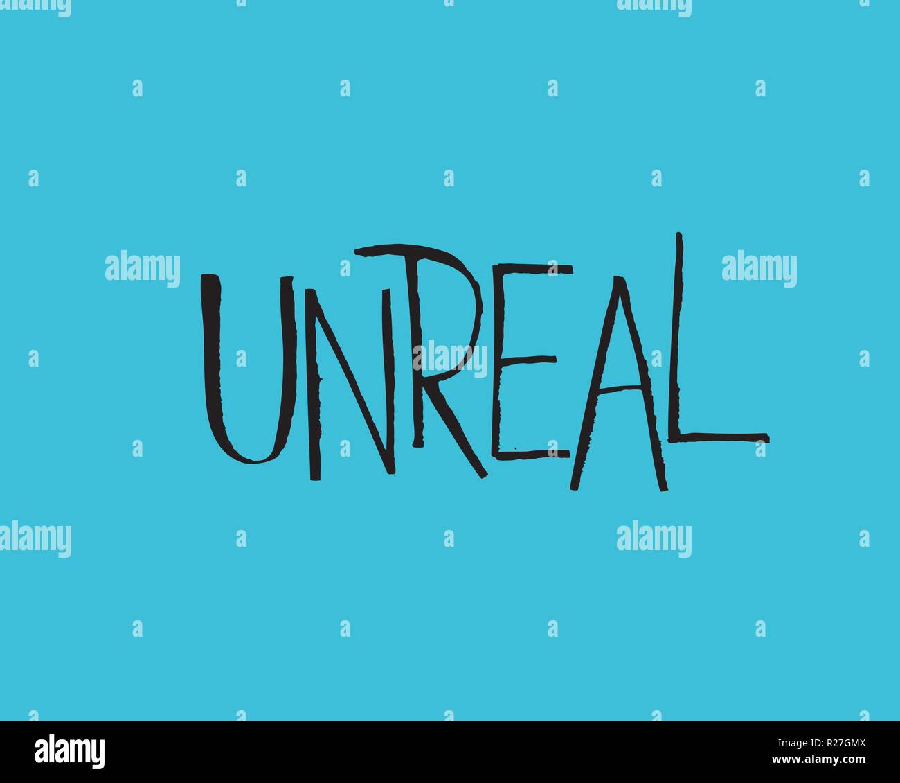 Popolari in lingua inglese parole gergali Doodle Lettering impostare kudos sfs blimey unreal gobmasked perforato guz con niceone Illustrazione Vettoriale