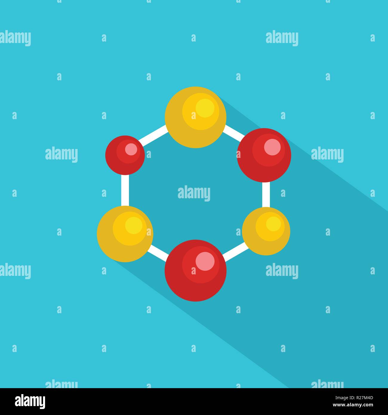 Scienza icona reticolo. Illustrazione piana della scienza traliccio icona vettore per il web Illustrazione Vettoriale