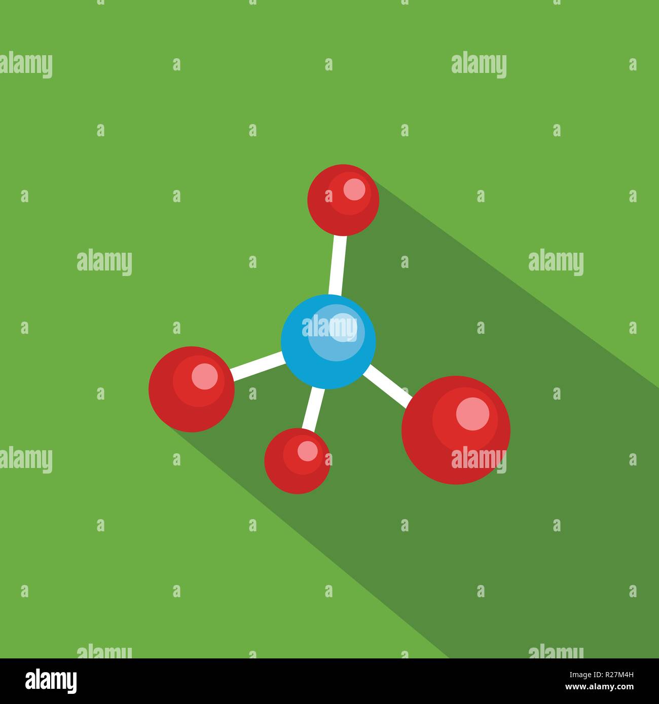 Griglia atomica icona. Illustrazione piano di griglia atomica icona vettore per il web Illustrazione Vettoriale