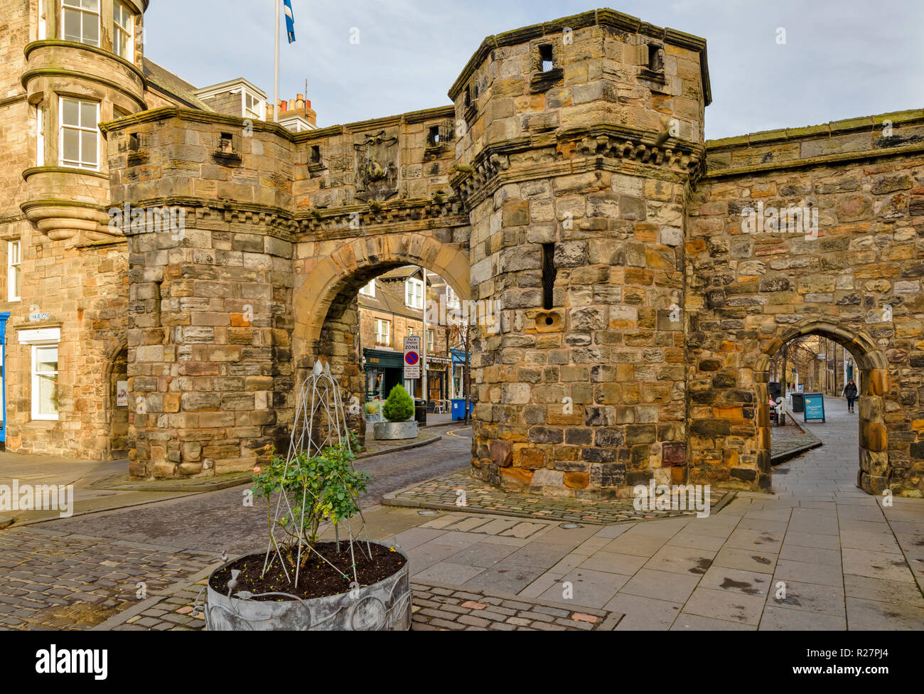 ST Andrews Fife Scozia occidentale gateway della porta in SOUTH STREET costruito nel 1587 Foto Stock