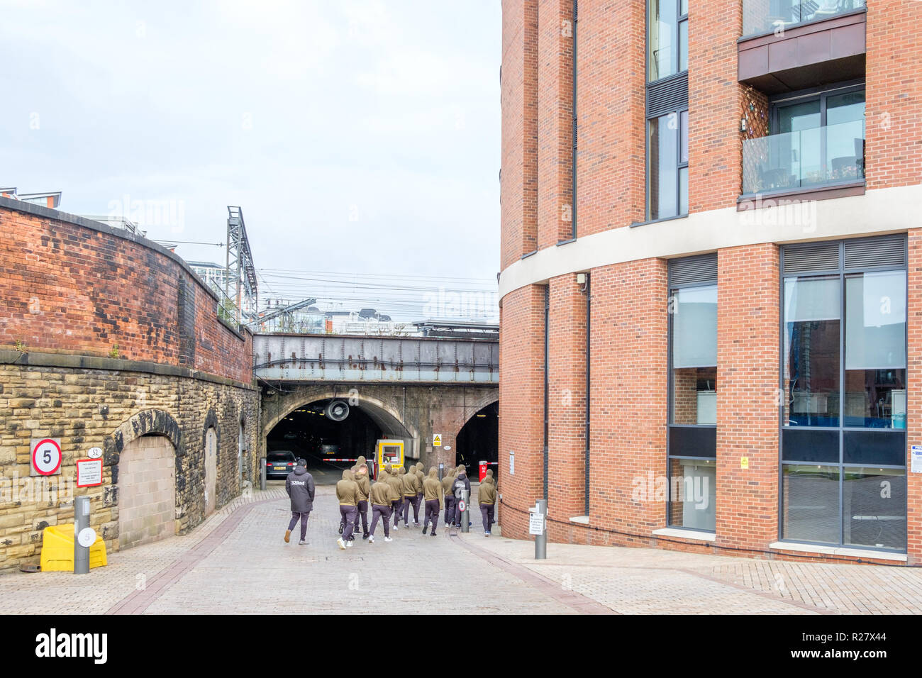 Granary Wharf nel centro di Leeds. Foto Stock