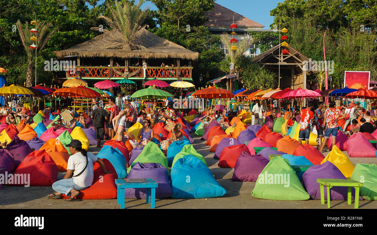 La spiaggia di Kuta Bali Indonesia Foto Stock