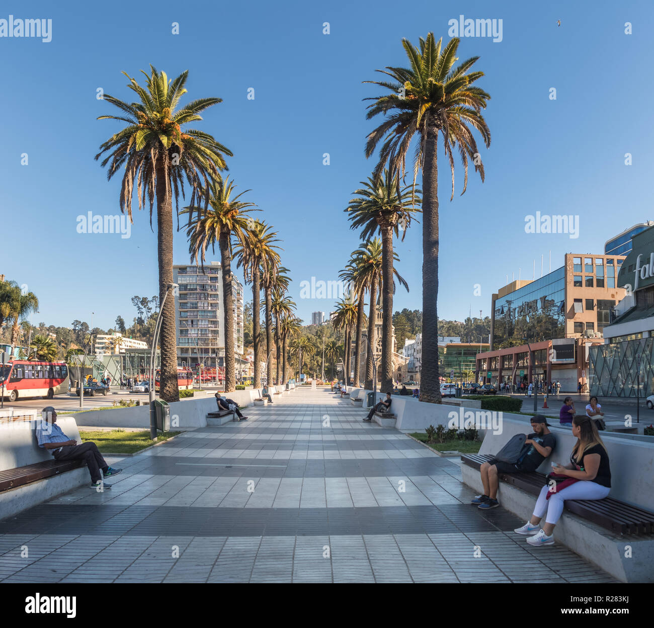 Plaza Sucre - Vina del Mar, Cile Foto Stock