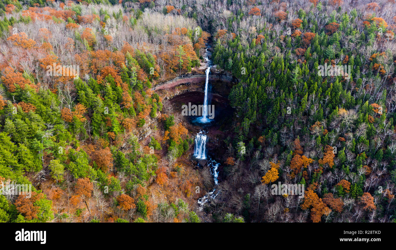 Kaaterskill Falls, Catskill Mountains, New York, Stati Uniti d'America Foto Stock
