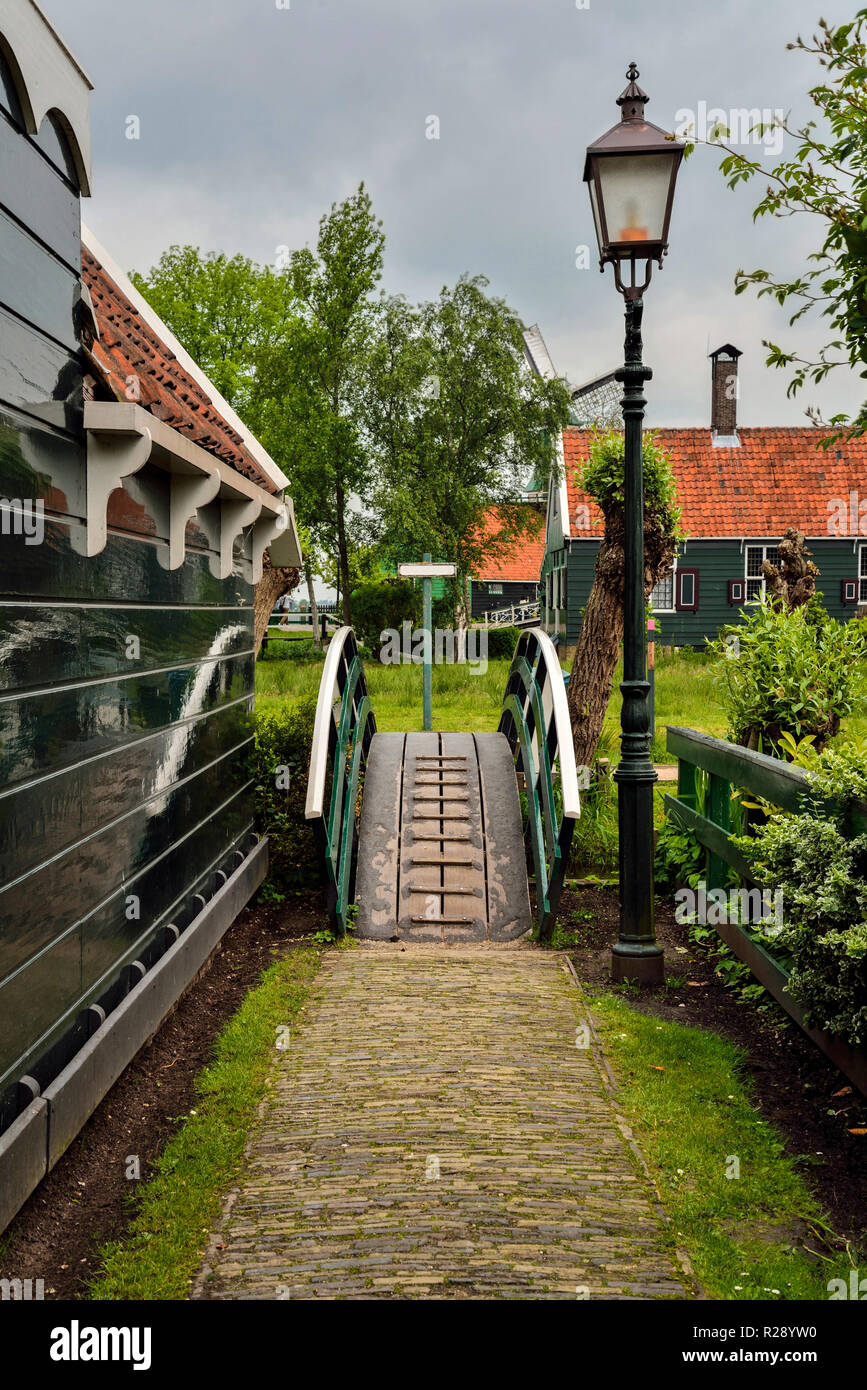 Zaanse Schans, Olanda. Tradizionale villaggio olandese. Foto Stock