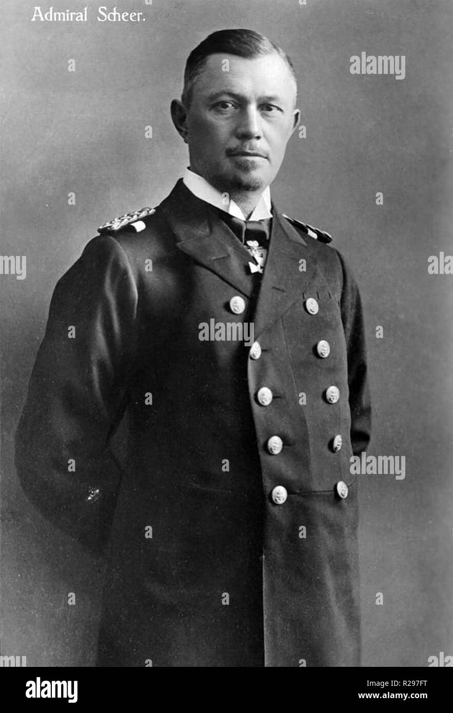 REINHARD SCHEER (1863-1928) Admiral nell'Imperiale Marina militare tedesca circa 1915 Foto Stock