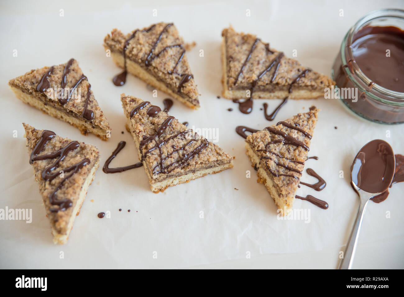 Triangel austriaco a forma di biscotti di Natale Foto Stock