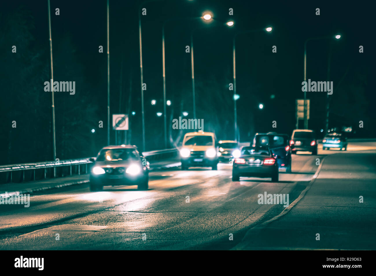 Street view da Sotkamo, Finlandia. Foto Stock