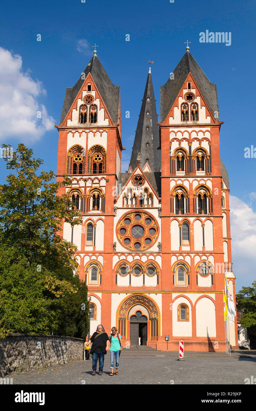 Cattedrale (Dom), Limburg, Hesse, Germania Foto Stock