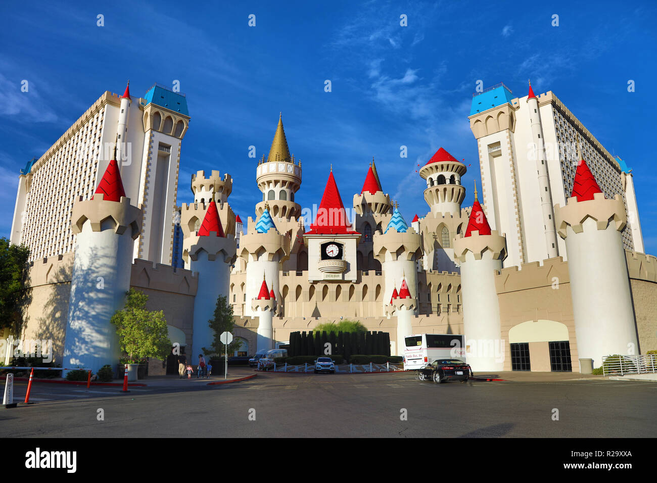 Excalibur Hotel and Casino, Las Vegas, Nevada, America Foto Stock