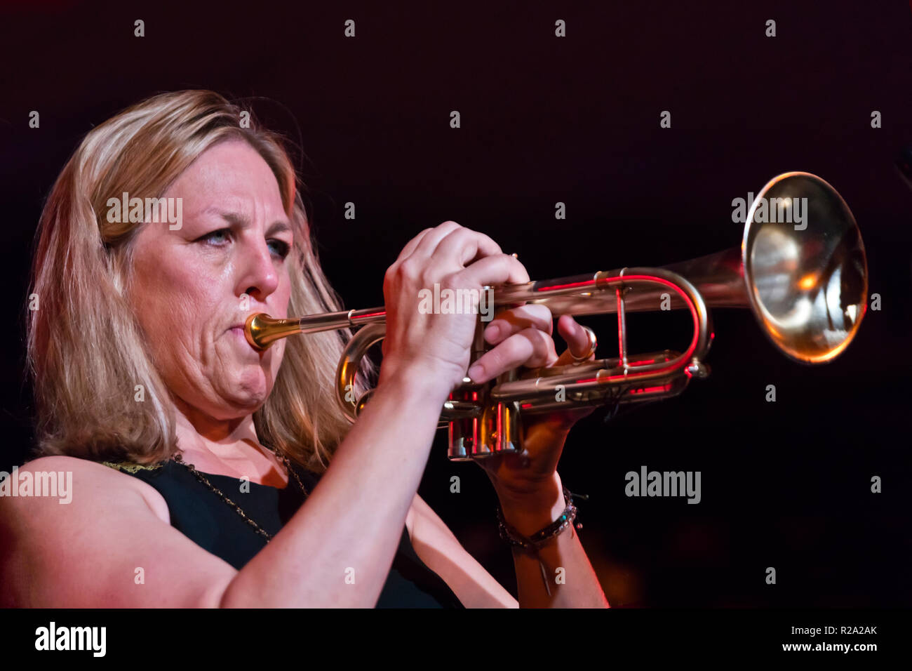 INGRID & CHRISTINE JENSEN infinità di eseguire in corrispondenza della 61a Monterey Jazz Festival - Monterey, California Foto Stock