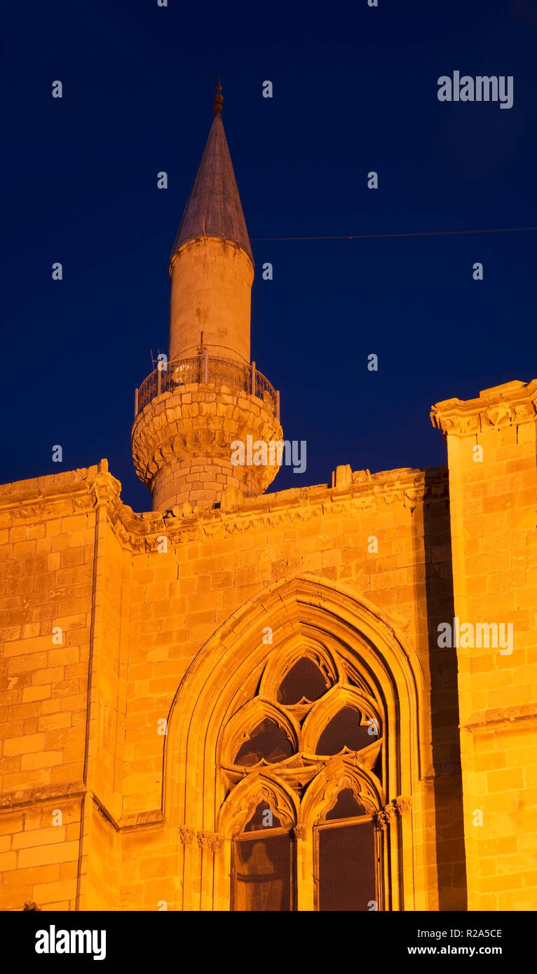 La Moschea Selimiye (St. Sophia Cattedrale) a Nicosia. Cipro Foto Stock