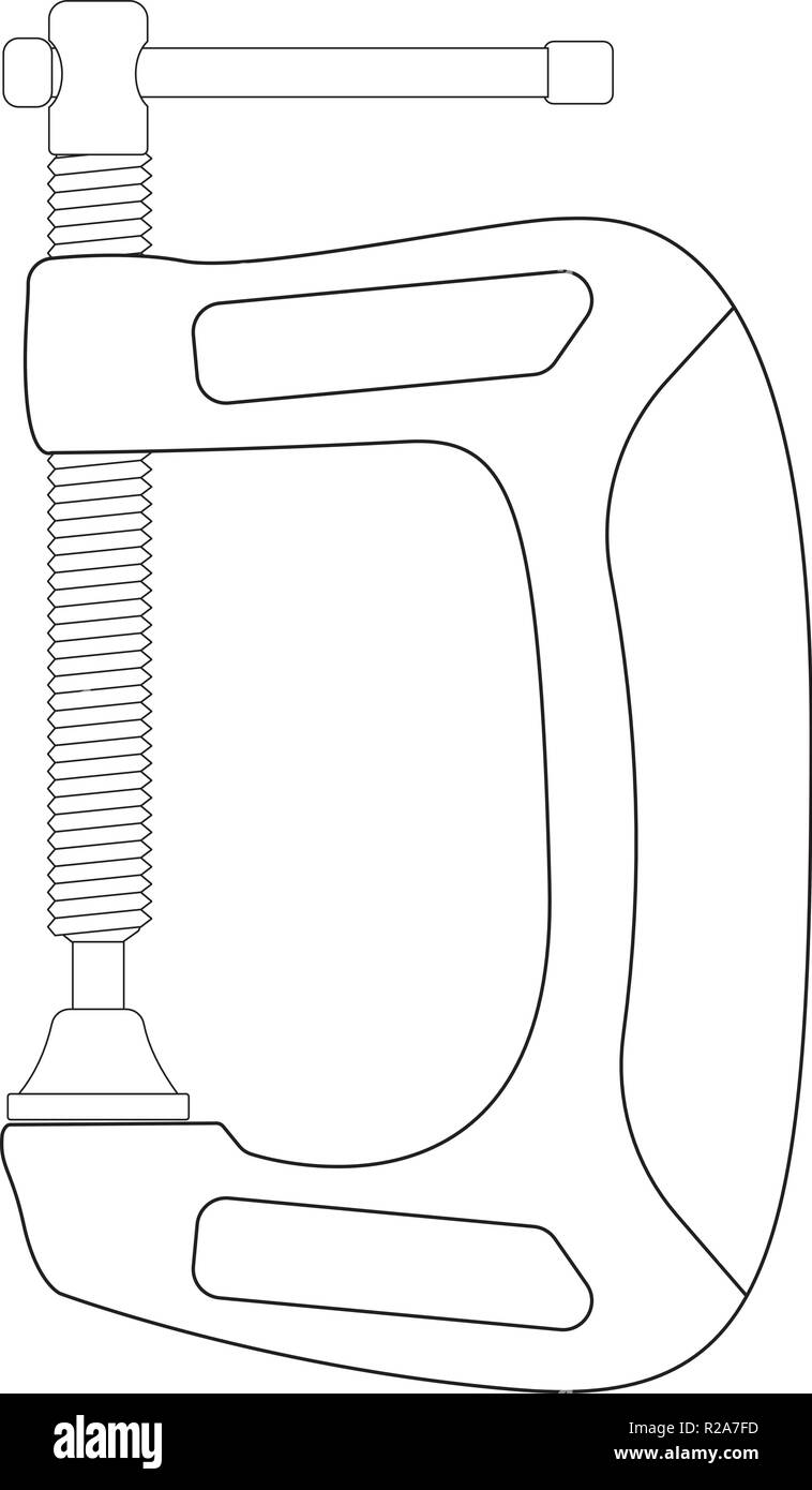 La fascetta. Icona di contorno Illustrazione Vettoriale