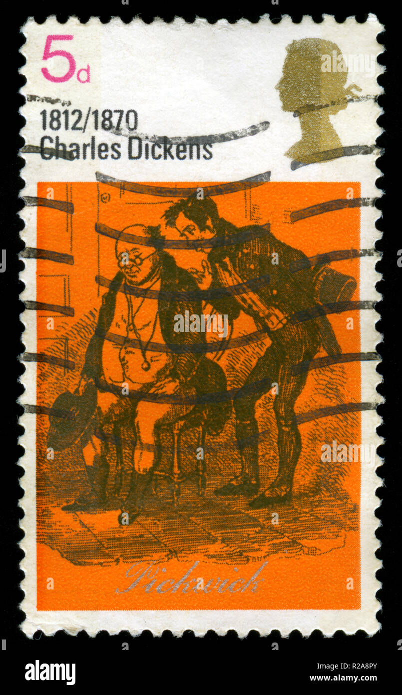 Francobollo dalla Gran Bretagna in Dickens & Wordsworth serie rilasciato in 1970 Foto Stock