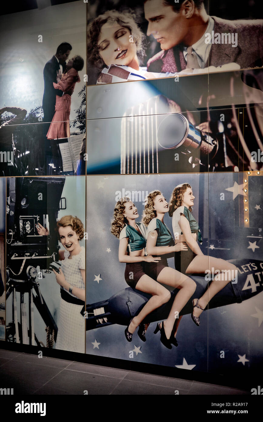 Vintage poster del film di Hollywood stelle dal 30s e 40s ser Foto Stock