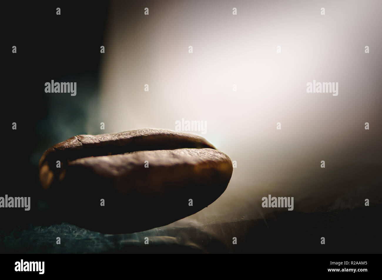 La fotografia macro di chicco di caffè Foto Stock